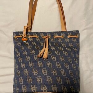 Dooney & Burke Large monogram bucket purse